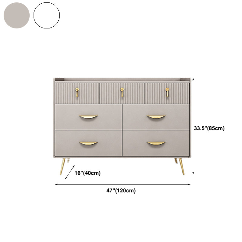 Glam Chest Bedroom Engineered Wood Storage Chest with Drawers