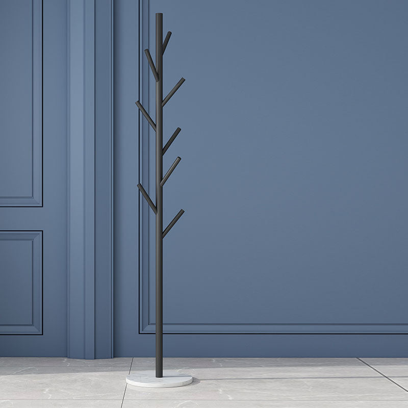Luxurious Coat Rack 8 Coat Hook Marble Bottom Metal Coat Rack for Bedroom