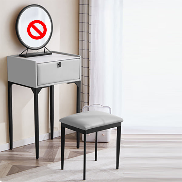 Pine Bedroom Contemporary Storage Box 1 Drawers Wood Vanity Table