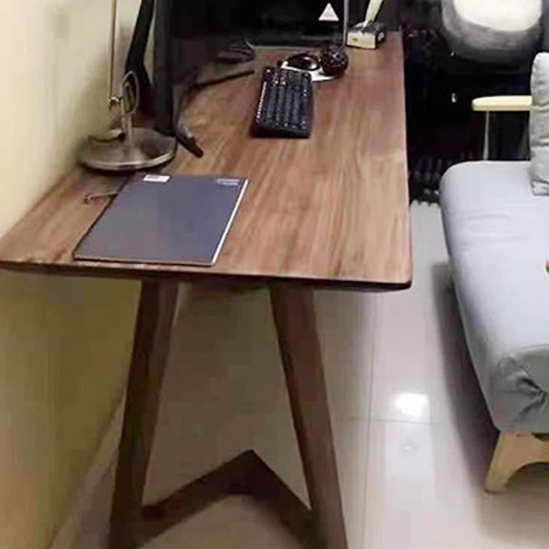 Natural Solid Wood Dining Table Modern Indoor Furniture with Double Pedestal