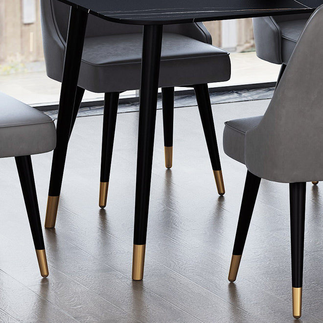 Stone Top Dining Table Contemporary Dining Table with 4 Legs