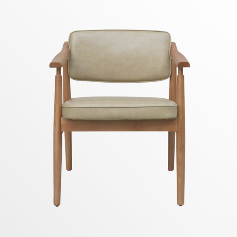 Traditional Style Dining Chairs Kitchen Arm Side Dining Chair with Wooden Legs