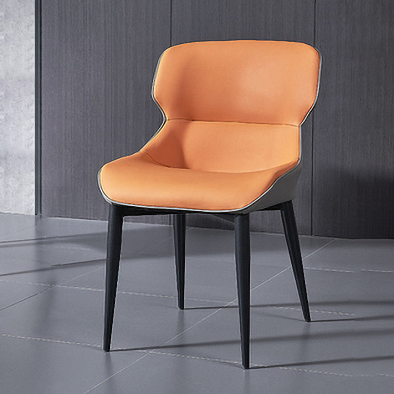 Contemporary Dining Chair Dining Arm Side Chairs with Metal Legs