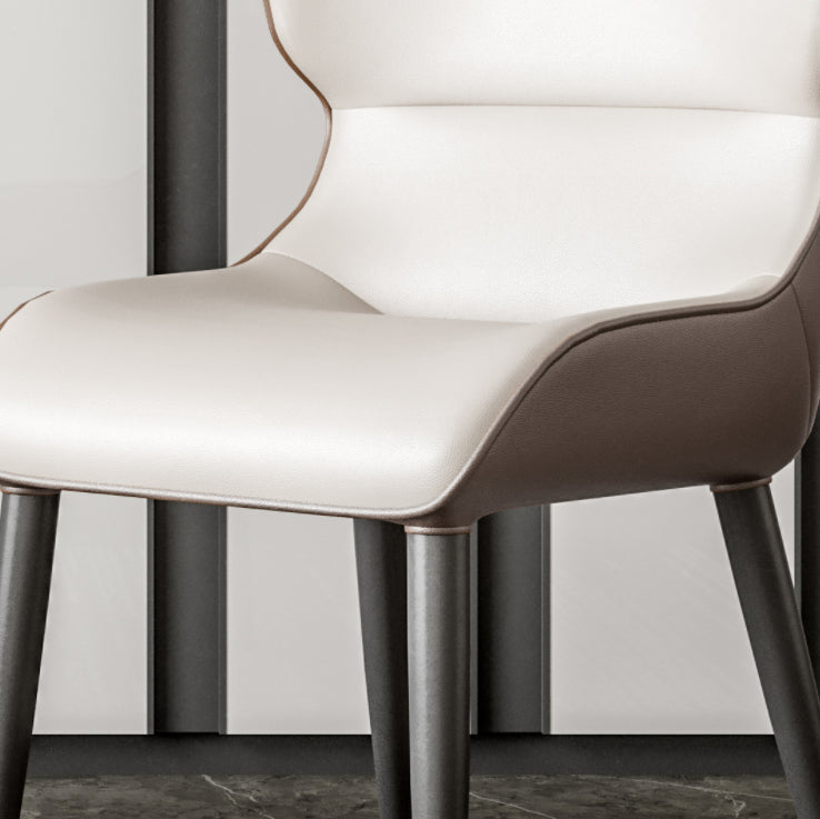 Contemporary Dining Chair Dining Arm Side Chairs with Metal Legs
