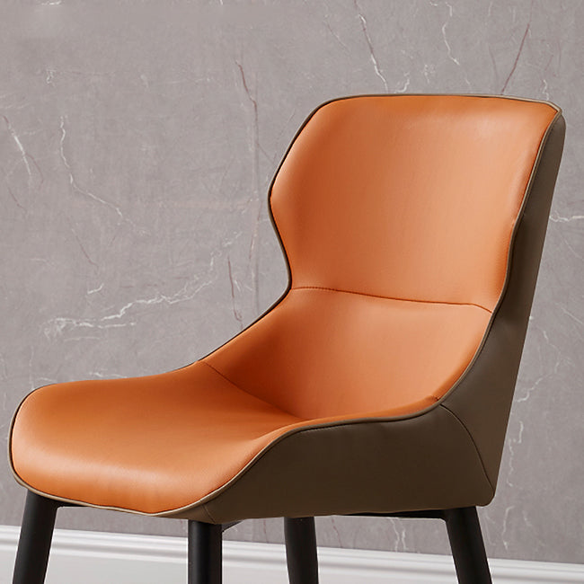 Contemporary Dining Chair Dining Arm Side Chairs with Metal Legs
