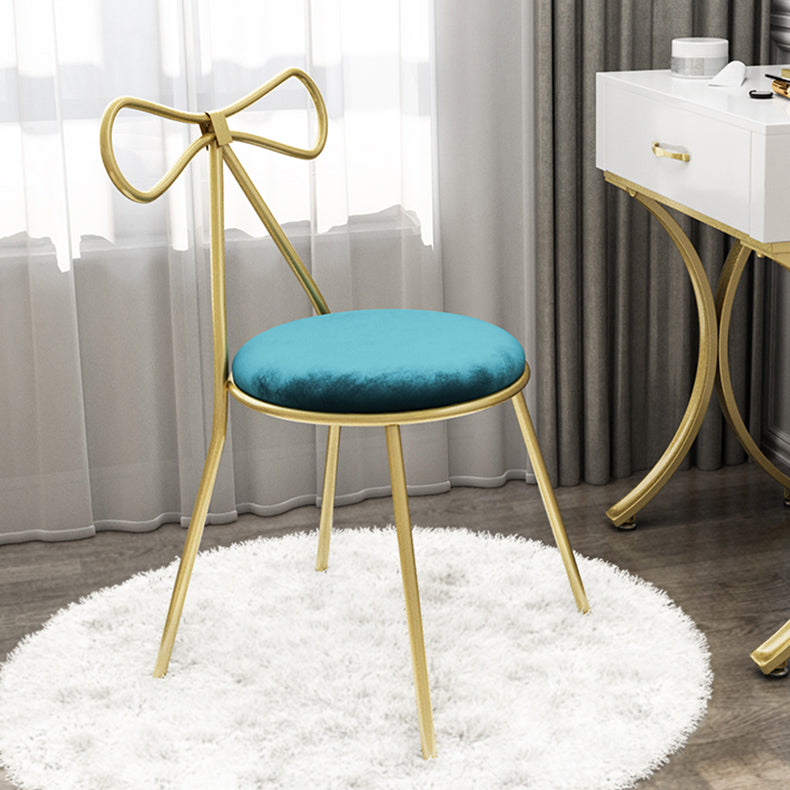 Faux Leather Side Chair Nordic Design Open Back Dining Side Chair