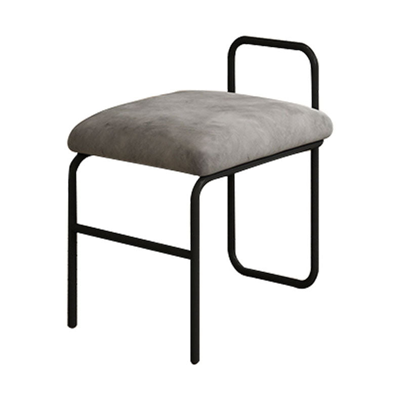 Glam Velvet Armless Dining Chairs Metal Dining Chairs for Home Use