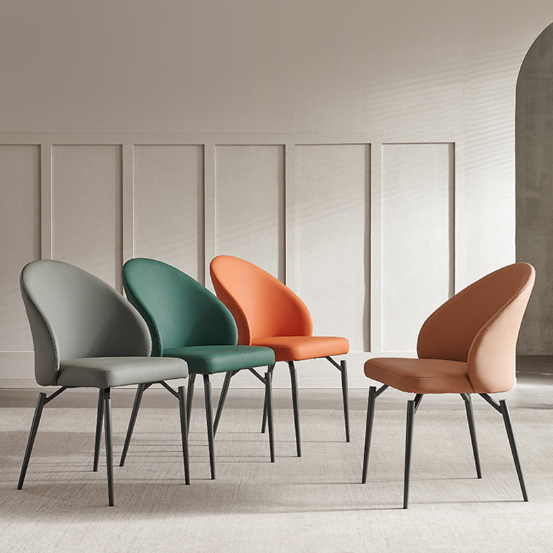 Modern Dining Accent Chair Upholstered Armless Dining Chairs