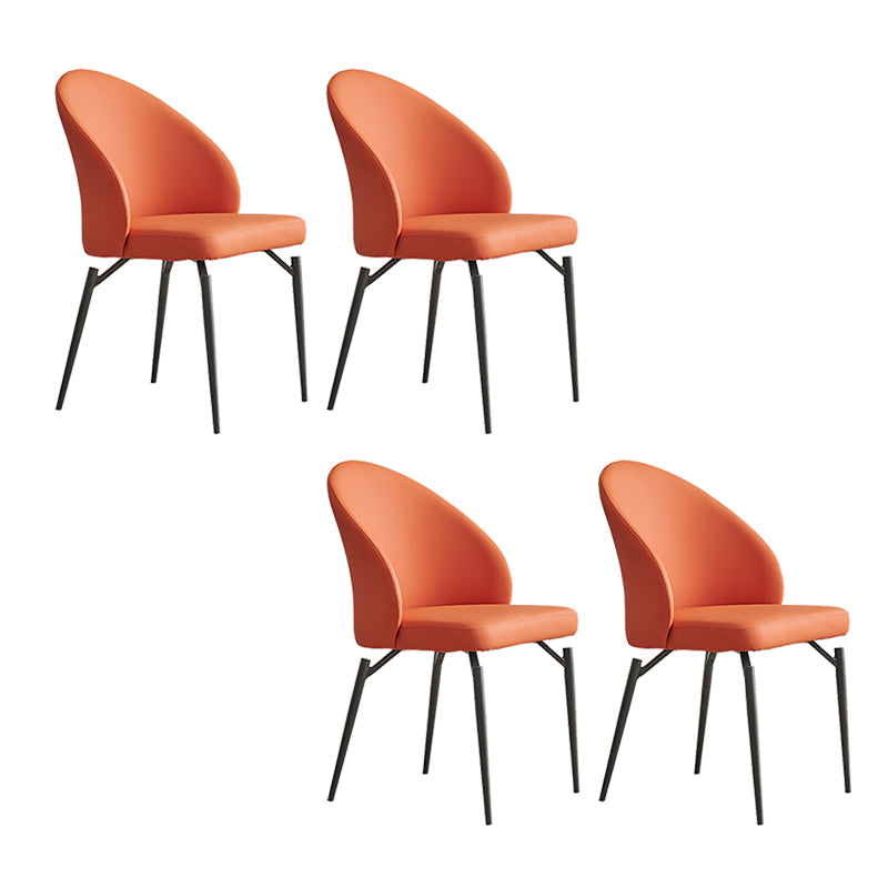 Modern Dining Accent Chair Upholstered Armless Dining Chairs