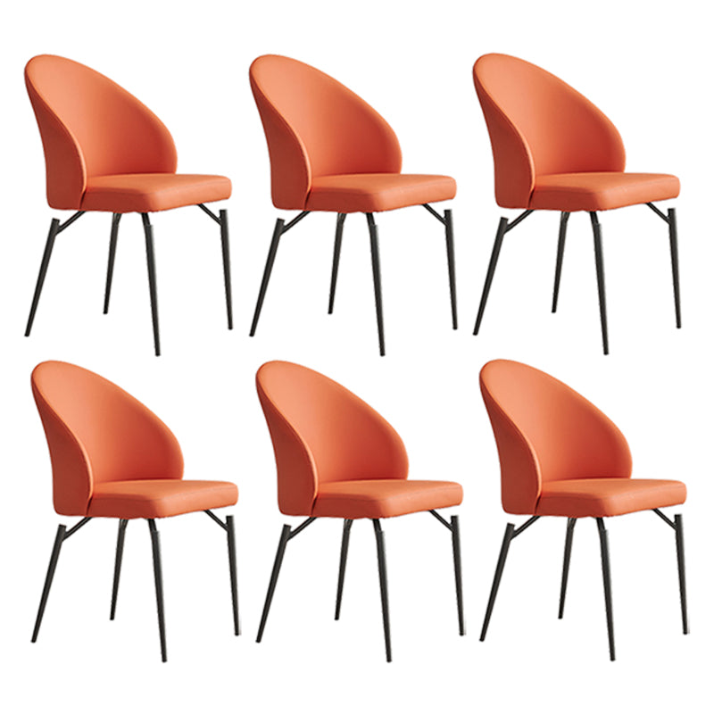 Modern Dining Accent Chair Upholstered Armless Dining Chairs