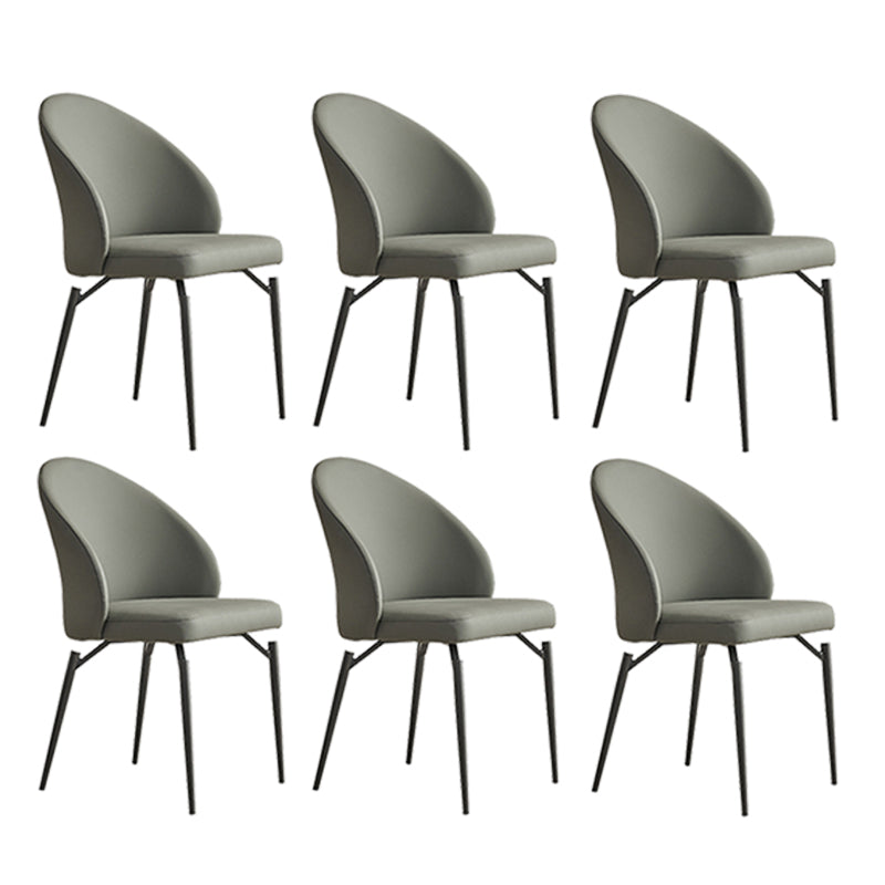 Modern Dining Accent Chair Upholstered Armless Dining Chairs