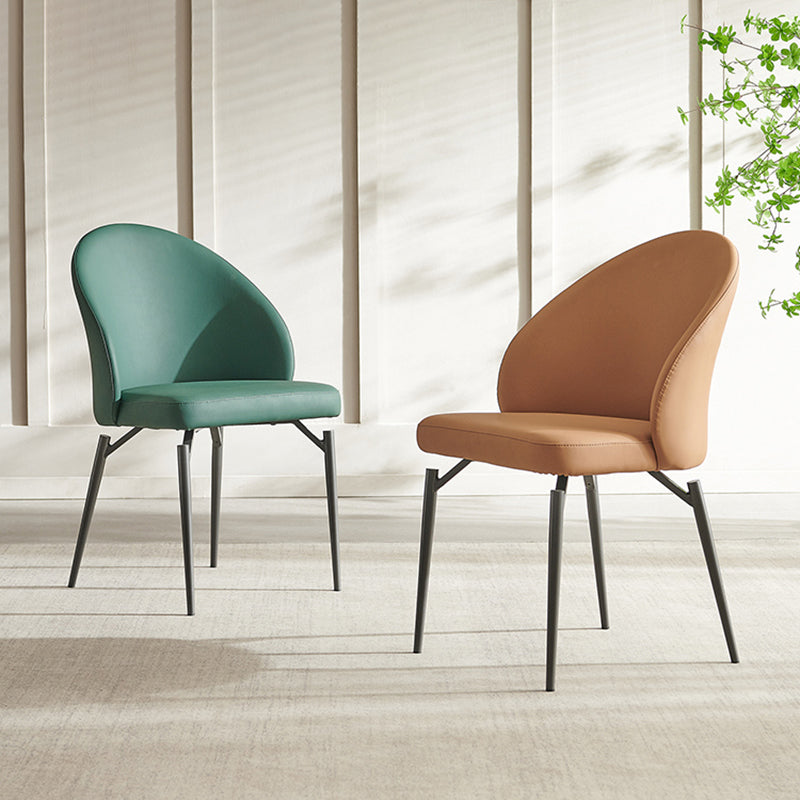 Modern Dining Accent Chair Upholstered Armless Dining Chairs