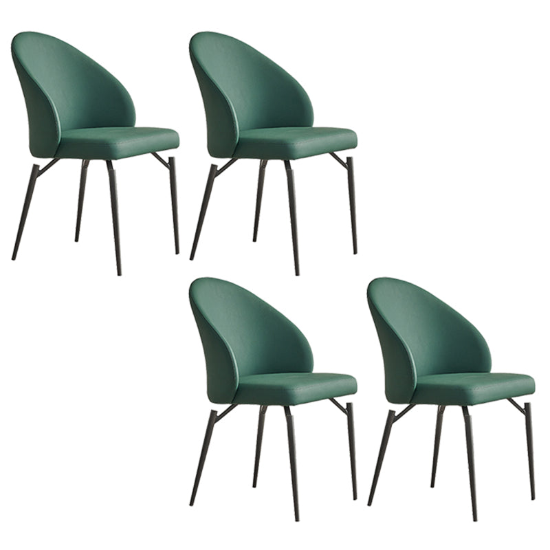 Modern Dining Accent Chair Upholstered Armless Dining Chairs