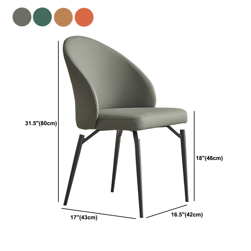 Modern Dining Accent Chair Upholstered Armless Dining Chairs