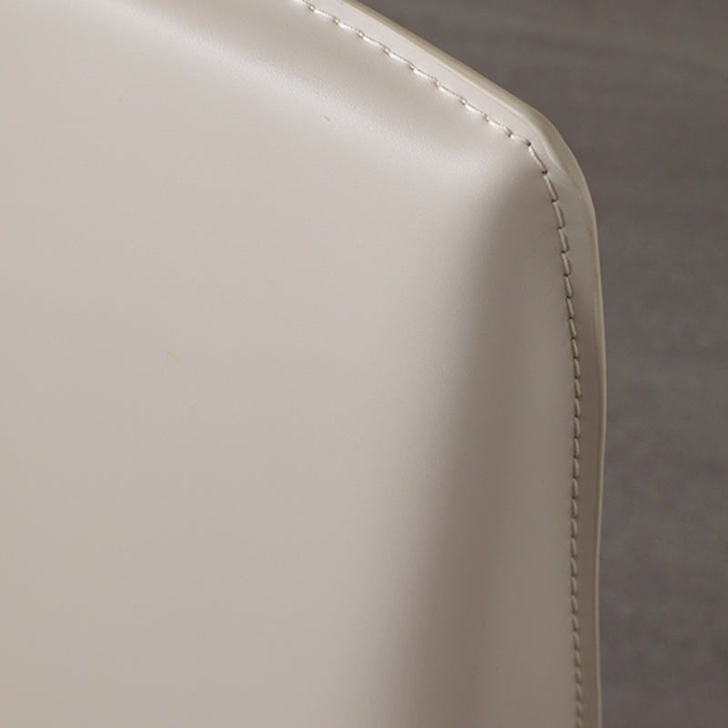 Matte Finish Side Chair for Dining Room Modern Solid Back Dining Chair