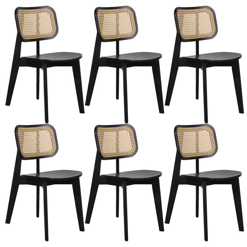 Traditional Solid Wood Side Chair Open Back Dining Side Chair