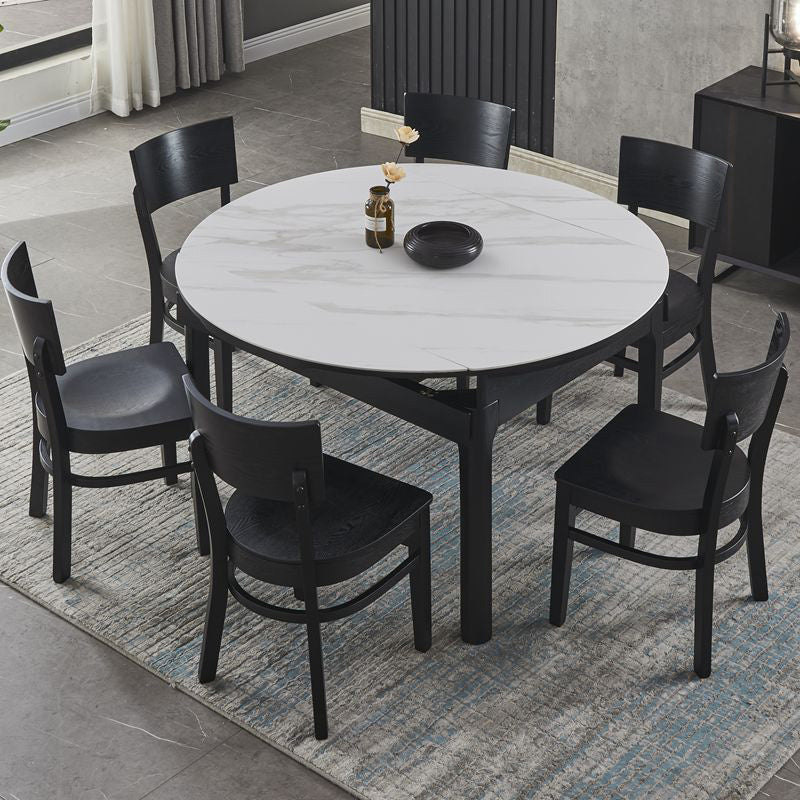 Industrial Style Dining Chair Solid Wood Open Back Armless chair