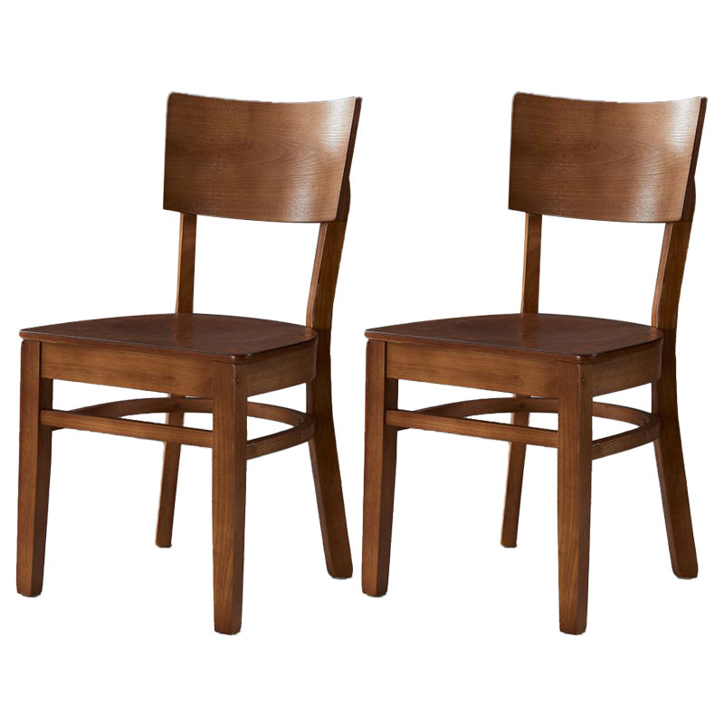 Industrial Style Dining Chair Solid Wood Open Back Armless chair
