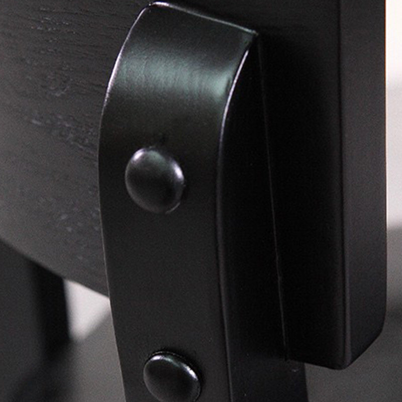 Industrial Style Dining Chair Solid Wood Open Back Armless chair