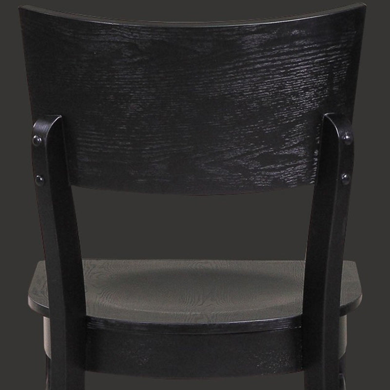 Industrial Style Dining Chair Solid Wood Open Back Armless chair