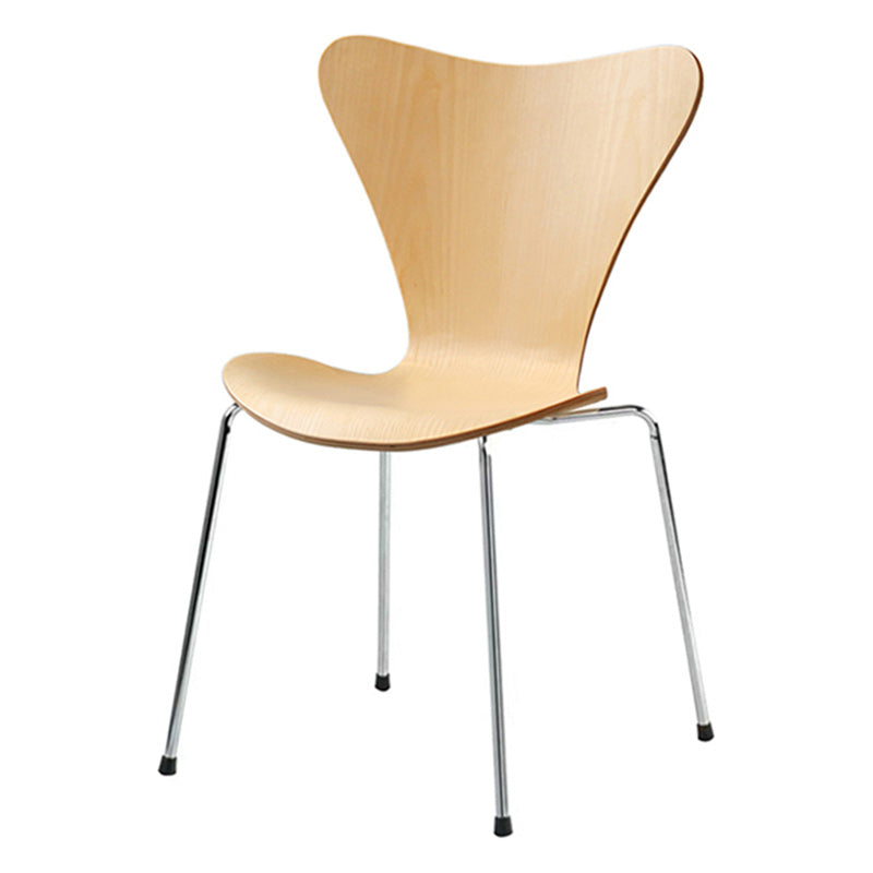 Modern Armless Side Chair Manufactured Wood Stackable Dining Chairs