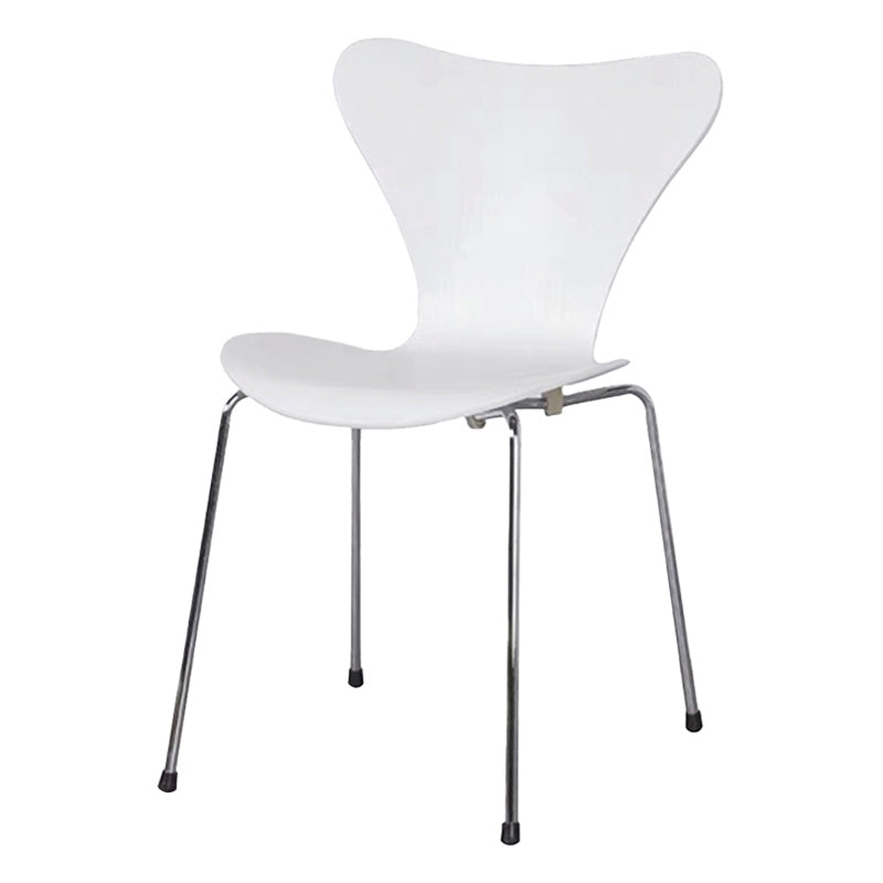 Modern Armless Side Chair Manufactured Wood Stackable Dining Chairs
