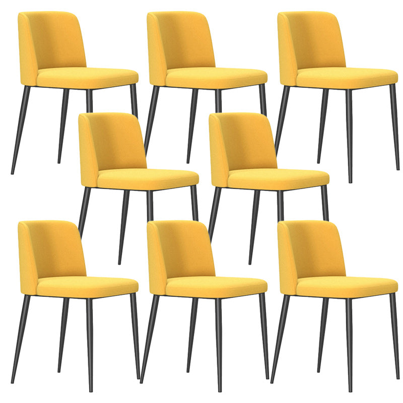 Contemporary Home Dining Chairs Armless Low Back Dining Side Chair