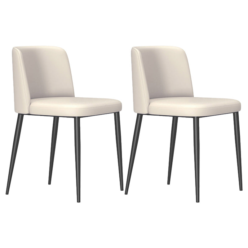 Contemporary Home Dining Chairs Armless Low Back Dining Side Chair