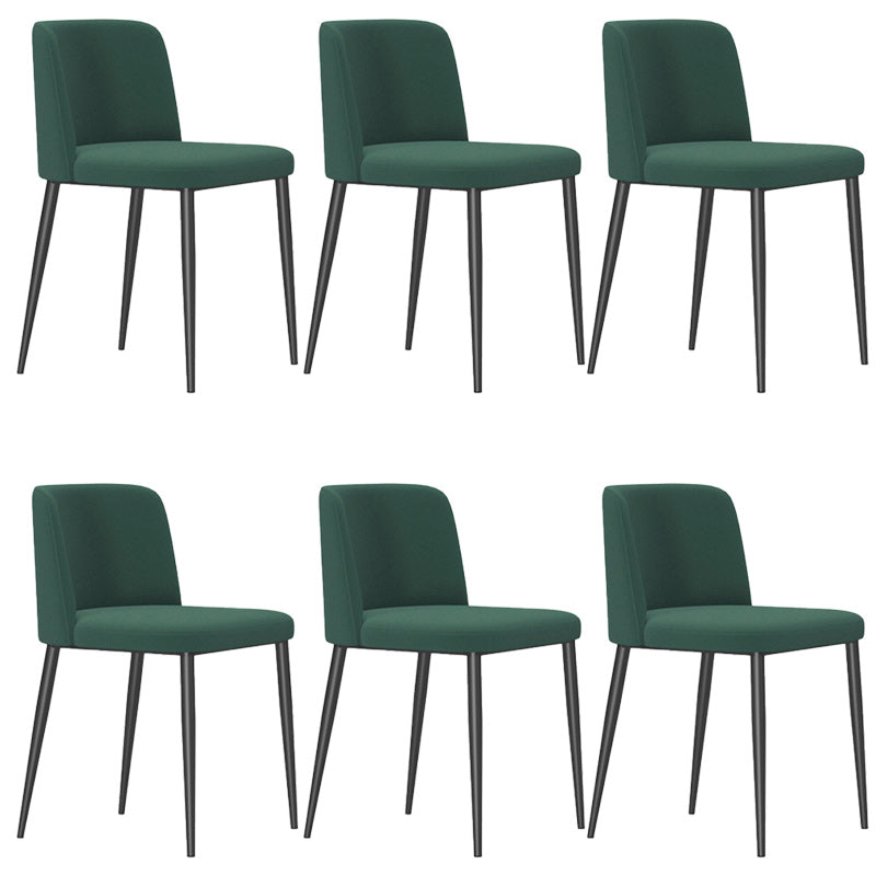 Contemporary Home Dining Chairs Armless Low Back Dining Side Chair