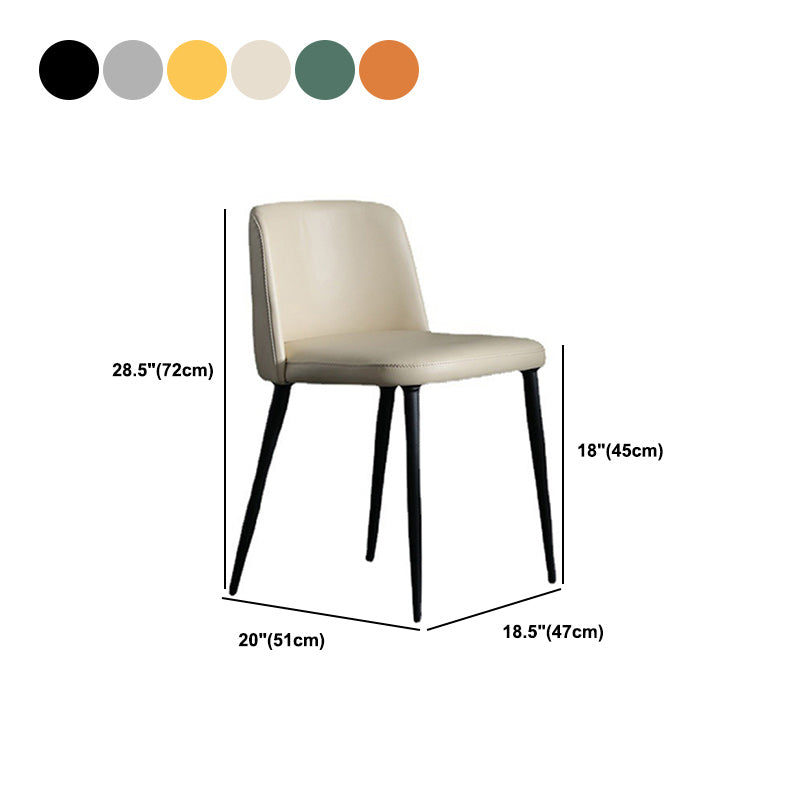 Contemporary Home Dining Chairs Armless Low Back Dining Side Chair
