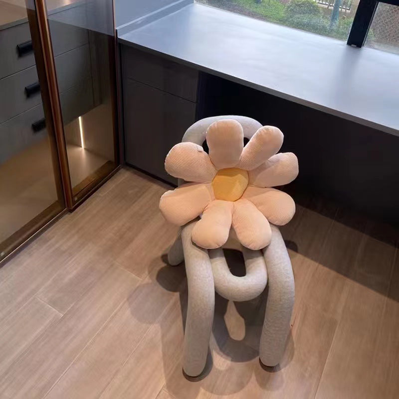 Modern Style Upholstered Dining Chair Open Back Dining Side Chair