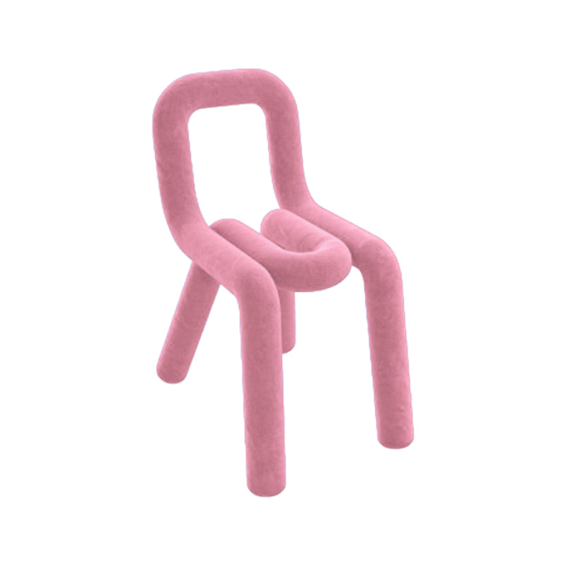 Modern Style Upholstered Dining Chair Open Back Dining Side Chair