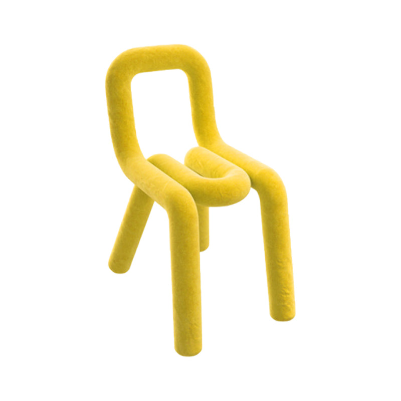 Modern Style Upholstered Dining Chair Open Back Dining Side Chair