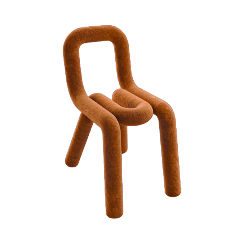 Modern Style Upholstered Dining Chair Open Back Dining Side Chair