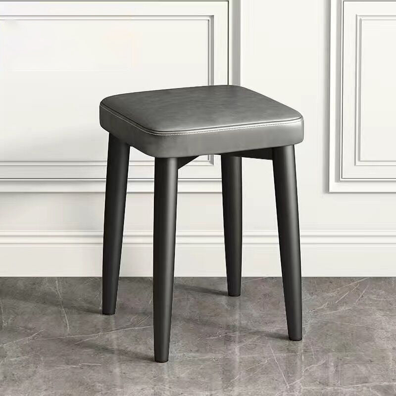 Glam Square Ottoman Whole Colored Faux Leather Mildew Resistant Cube Ottoman