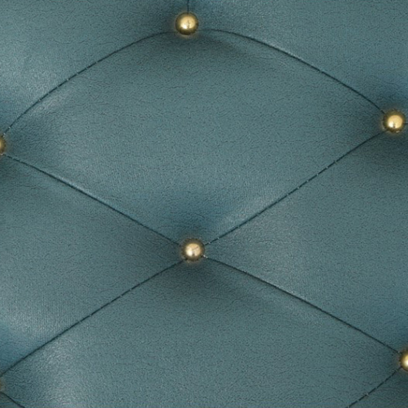 Minimalist Ottoman Solid Color Water Resistant Square Tufted Footstool Ottoman