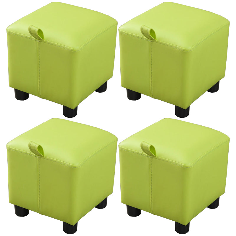 Faux Leather Standard Square Water Resistant Indoor Standard