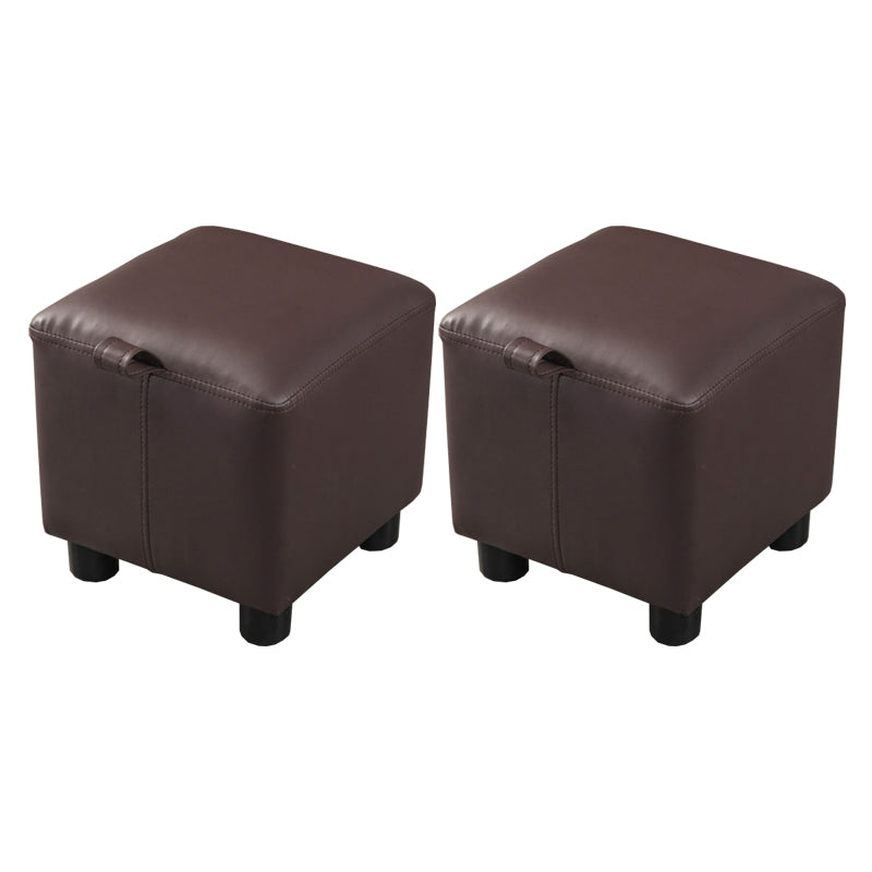 Faux Leather Standard Square Water Resistant Indoor Standard