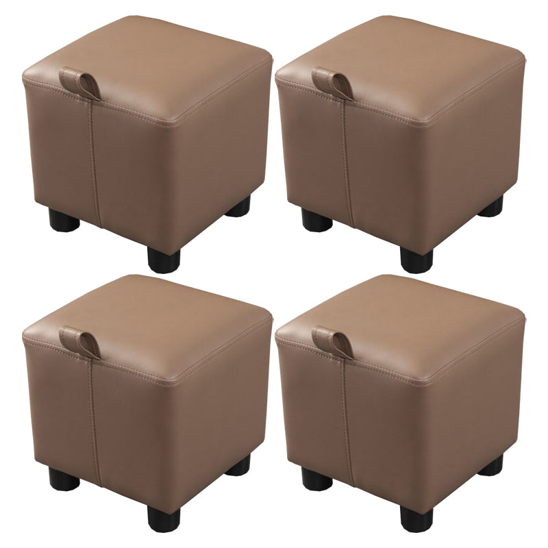 Faux Leather Standard Square Water Resistant Indoor Standard