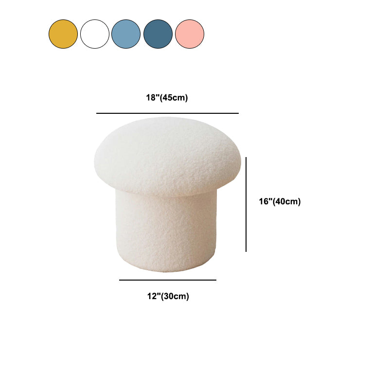 Contemporary Specialty Ottoman Velvet Tear Resistant Plain Pouf Ottoman