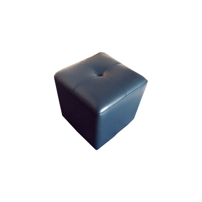 Modern Black Water Resistant Cube Square Leather Indoor Cube
