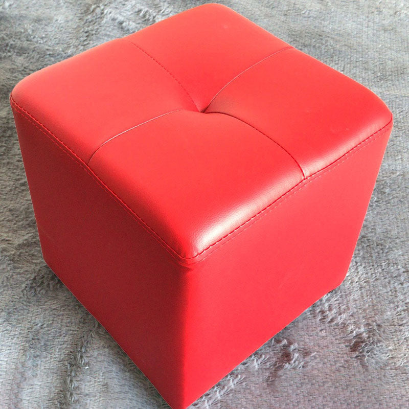 Modern Black Water Resistant Cube Square Leather Indoor Cube