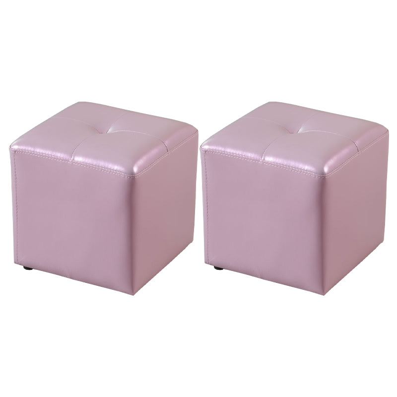 Modern Black Water Resistant Cube Square Leather Indoor Cube