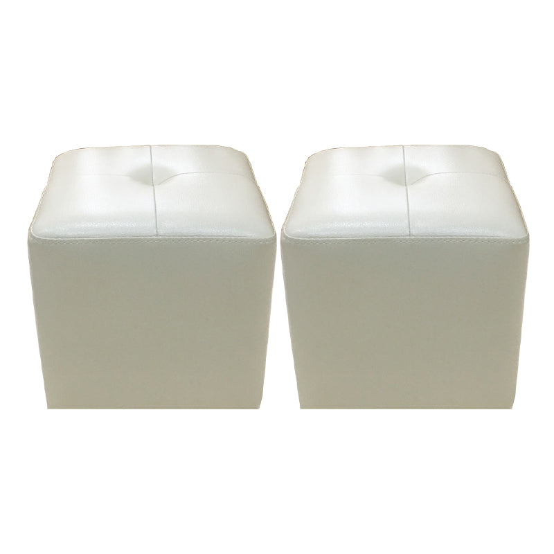 Modern Black Water Resistant Cube Square Leather Indoor Cube