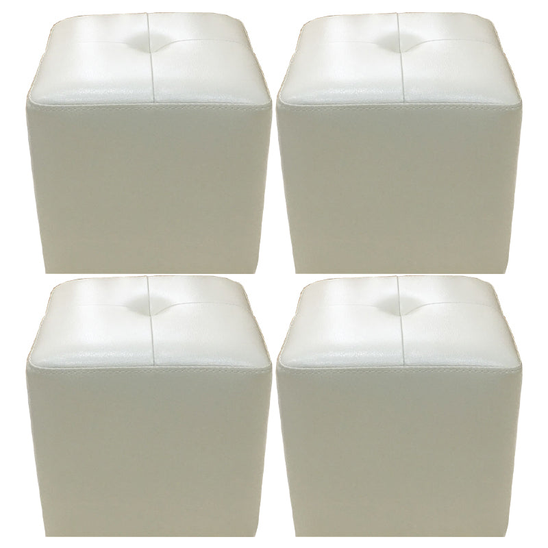 Modern Black Water Resistant Cube Square Leather Indoor Cube