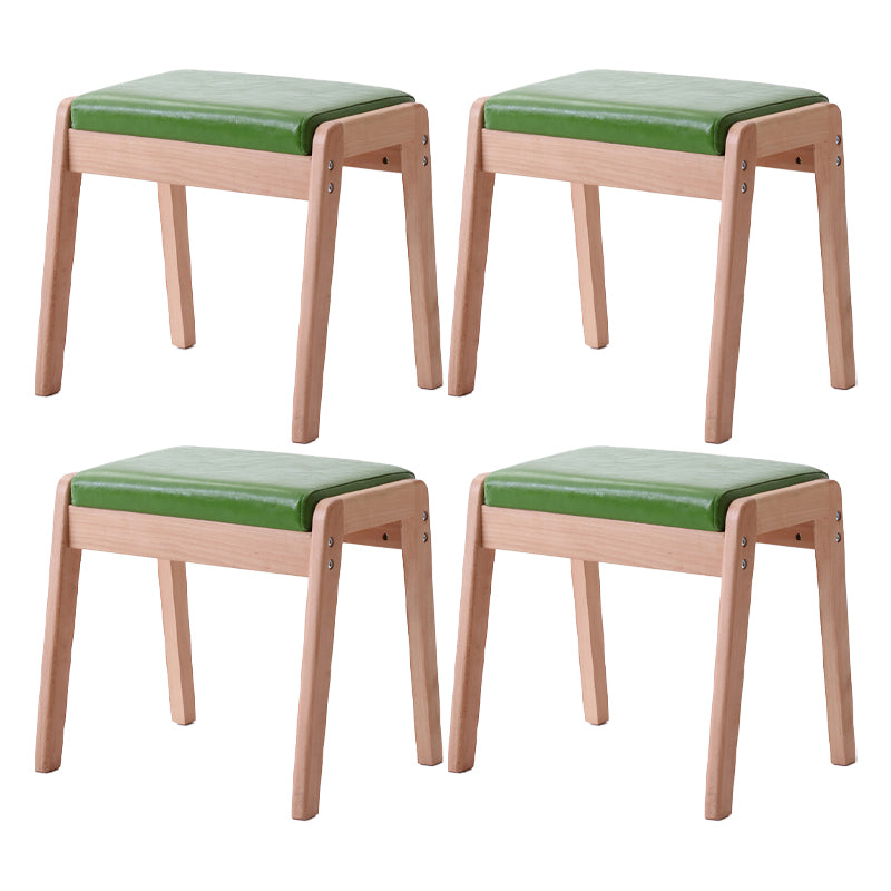 Modern Standard Yellow Rectangle Leather Water Resistant Indoor Standard