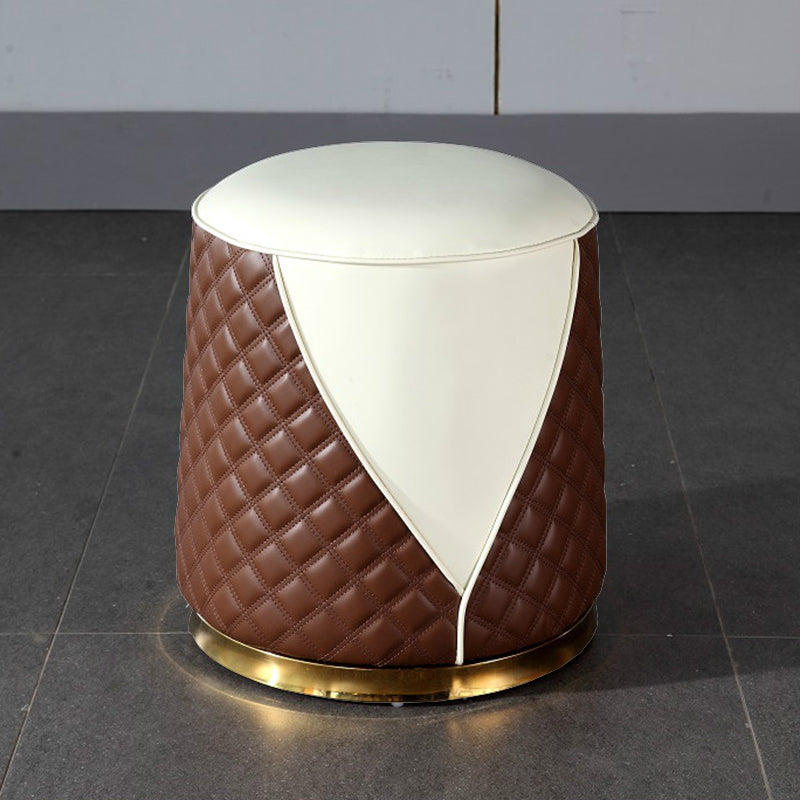 Orange Leather Standard Water Resistant Square Indoor Standard