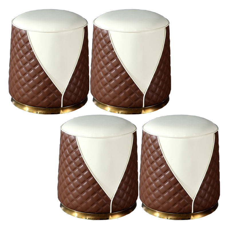 Orange Leather Standard Water Resistant Square Indoor Standard