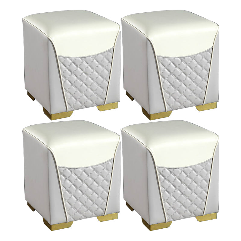 Orange Leather Standard Water Resistant Square Indoor Standard