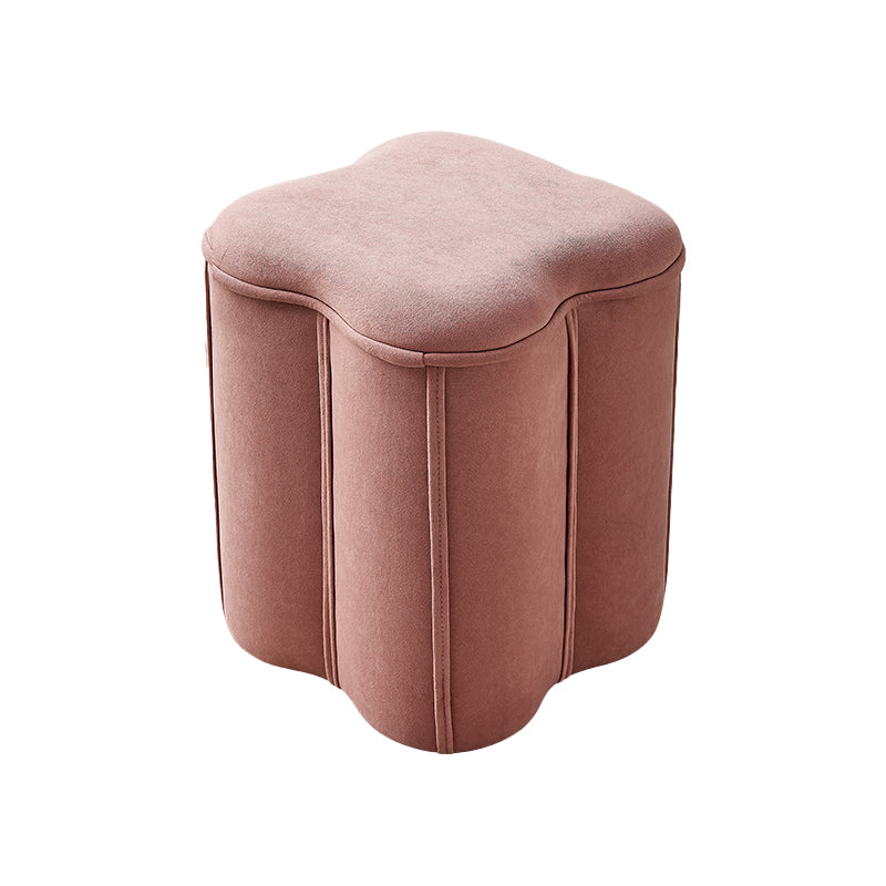 Contemporary Ottoman Solid Color Cotton Blend Standard Indoor Tear Resistant Ottoman